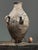 Vintage Monumental Abstract Expressionist Tonaltepec Amphora Style Handled Clay Vessel W/Custom Stand For Sale In Philadelphia - Image 6 of 11