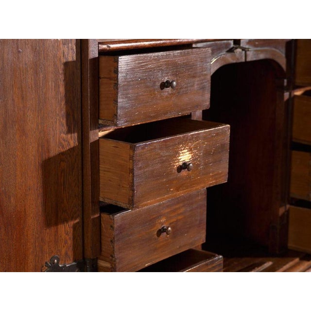 Wood Antique Oak Bookcase, Central Europe, 1850 For Sale - Image 7 of 18