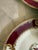 1940s Myott Chelsea Bird Dinner Plates 9 7/8” Burgundy Transferware England - Set of Eight (8) For Sale In Chicago - Image 6 of 12