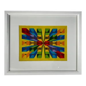 Mid 20th Century Oil Painting on Paper by Eleanor Pierce, Signed, Framed