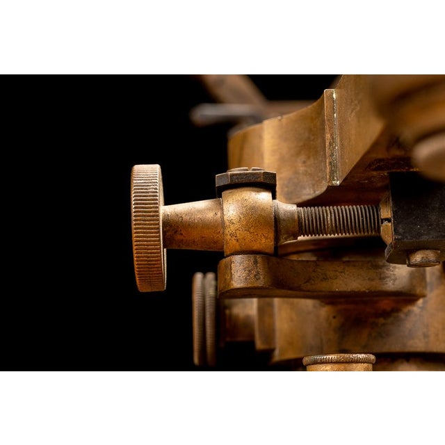 Brass Antique Solid Brass Surveyor Transit For Sale - Image 8 of 10