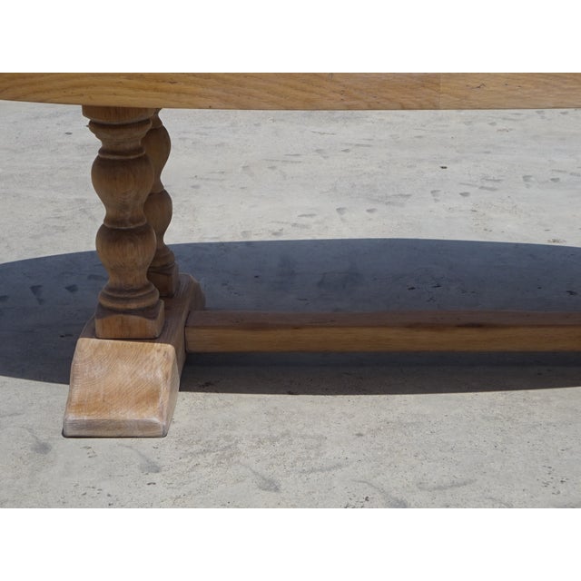 Vintage Coffee Table in Oak and Ceramic by Barrois for Vallauris, 1950s For Sale - Image 11 of 18