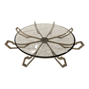 Jean Louis Deniot Modern Brass Iron Eye Low Bowl