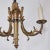 Gilded Bronze and Iron 3 Arm Chandelier For Sale In Los Angeles - Image 6 of 6