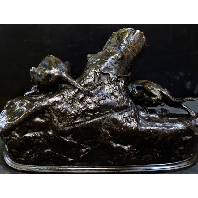 Mid 19th Century Fox Hunting, bronze by P J Mene For Sale - Image 10 of 12
