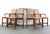Wood 1960s Mid Century Modern Pretzel Chairs in Oak and Original Tweed - Set of 4 For Sale - Image 7 of 7