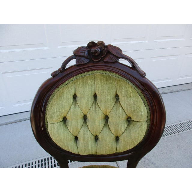 Kimball Furniture Victorian Style Tufted Parlor Chairs A Pair Chairish