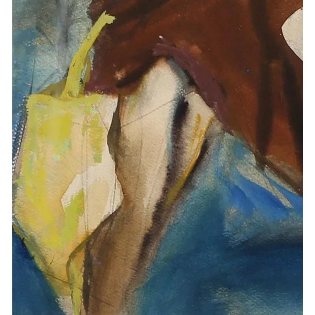 Realism Marshall Goodman Red-Haired Woman in a Cafe Circa 1975 For Sale - Image 3 of 4