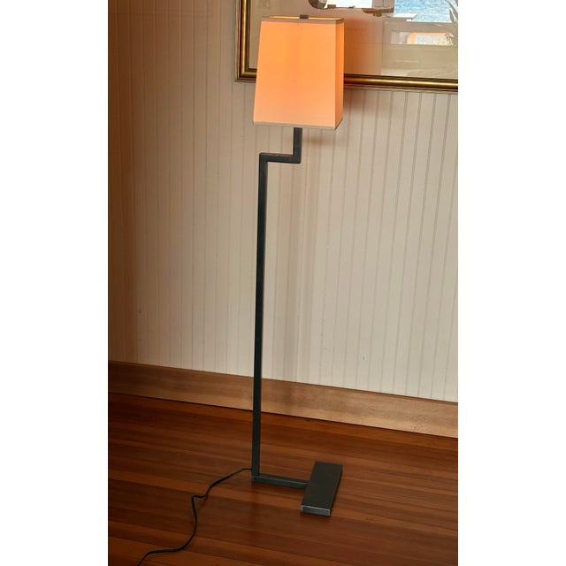 Vintage Robert Abbey Doughnut C Floor Lamp. Verification: Label on the bottom of the base confirms the manufacturing...