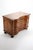 Very shapely small original chest of drawers, restored to a patina finish, top panel with intertwined elm inlays, drawer...