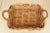 1950s Mid-Century Vintage Chunky Rectangular Wicker Bread Basket With Handles For Sale - Image 15 of 18
