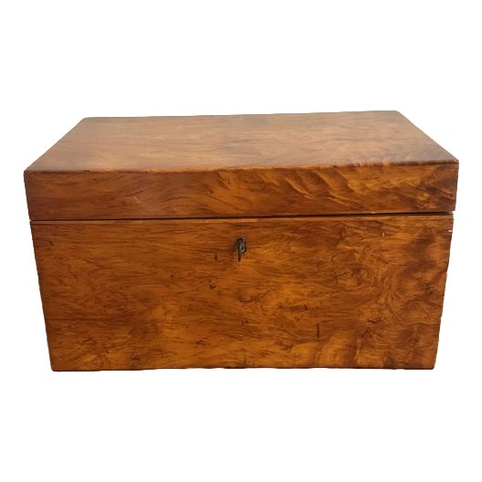 Large Antique Regency Walnut Tea Caddy, 1820 For Sale