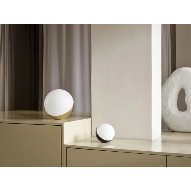 Vilhelm Lauritzen 'Vl Studio' Round Glass Table or Floor Lamp for Louis Poulsen in Black For Sale - Image 10 of 13