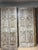 Midcentury Carved Entry Doors in Distressed Wood Architectural Statement Panels 80x30 For Sale - Image 12 of 14
