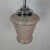 Metal Art Deco Hanging Lamp with Pink Glass Shade, 1930s For Sale - Image 7 of 13