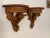 Antique Italian Rococo Revival Hand Carved Solid Wood Wall Shelves, a Pair For Sale - Image 11 of 12