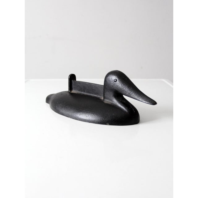 Rustic Antique Cast Iron Duck Boot Scraper For Sale - Image 3 of 11