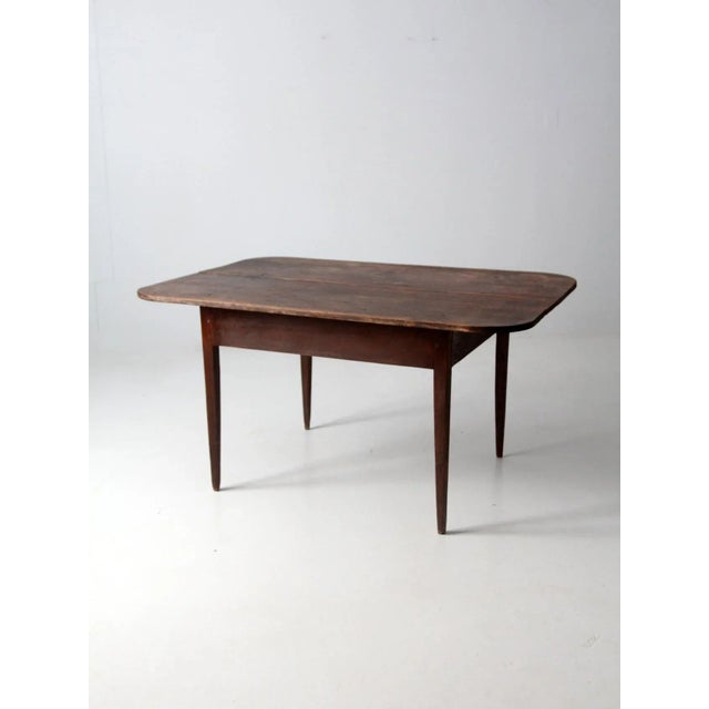 Antique Wooden Plank Top Table For Sale - Image 9 of 13