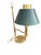 Vintage English Banker Desk Lamp in Brass For Sale - Image 3 of 4