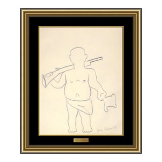 1920s The Hunter Drawing, Jean Charlot For Sale