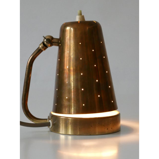 Extremely rare, lovely and highly decorative mid-century modern side table lamp. Designed & manufactured by borens boras,...