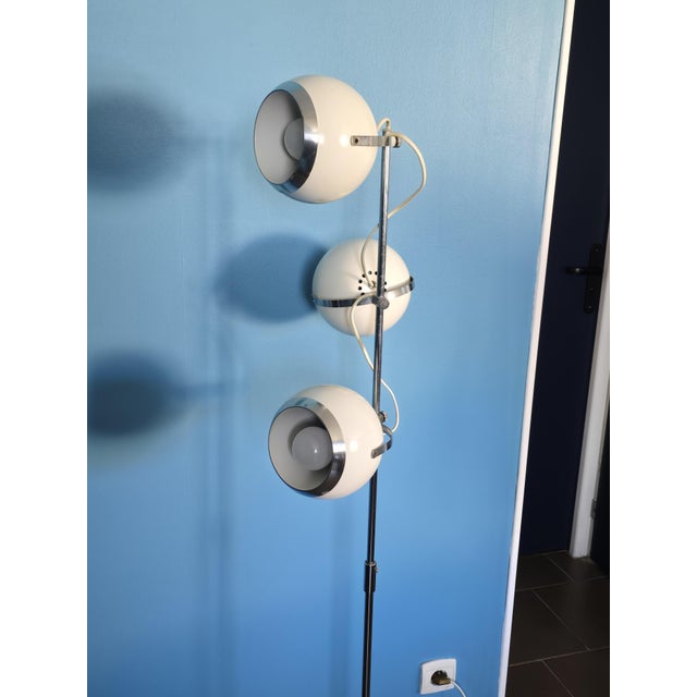 Eyeball Floor Lamp in the style of Gino Sarffati, 1970s For Sale - Image 12 of 18