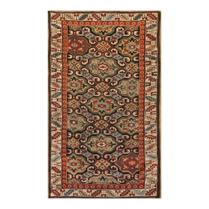 19th Century Caucasian Alpan Kuba Rug ( 3'2" x 5'4" - 96 x 162 )