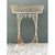 This vintage plant stand is an airy, sculptural composition of hand-bent iron wire, with a long, shallow oval planter...