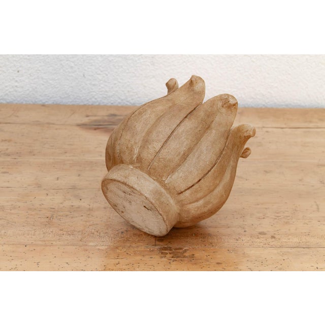 Contemporary 9"Dm Carved Marble Lotus Bowl For Sale - Image 3 of 7