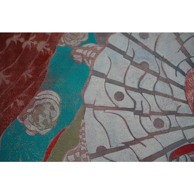 Paint Sax Berlin White Gold Lilies for the Dove of Peace 2015 For Sale - Image 7 of 10