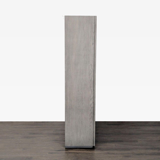 2010s Restoration Hardware Machinto Glass Double Door Cabinet For Sale - Image 5 of 9
