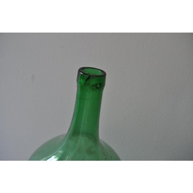 Hungarian Green Wine Bottles, 1960s, Set of 2 For Sale - Image 4 of 5