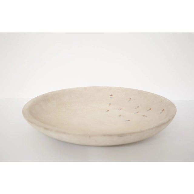 Ivory Large Italian Abstract Decorative Bowl by Candido Fior, 1970s For Sale - Image 8 of 8