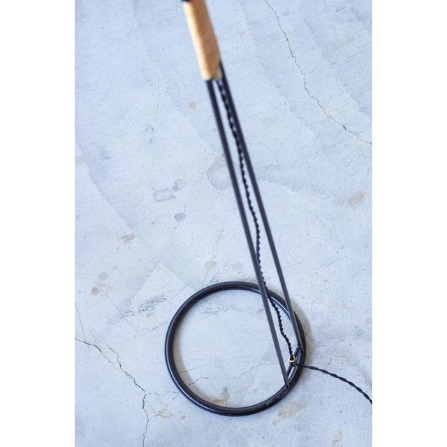 Black Floor Lamp by Eje Ahlgren for Luco, Sweden, 1950s For Sale - Image 8 of 13