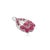 Art Deco Handcrafted 3.61 CTW Natural Ruby Cluster Pendant Set in Sterling Silver by Carat&her For Sale - Image 3 of 13