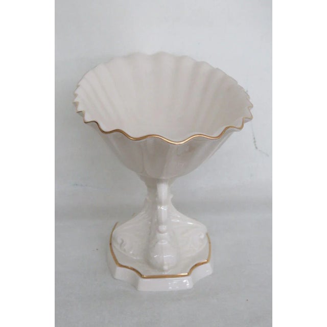Mid-Century Modern Lenox Aquarius Collection Dolphin Footed Centerpiece Bowl For Sale - Image 3 of 12