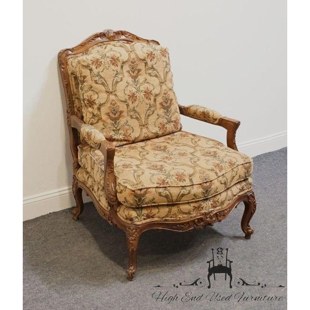 High End Louis XV French Provincial Accent Bergere Arm Chair For Sale In Kansas City - Image 6 of 18