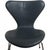 Seven Chairs in Grey Leather by Arne Jacobsen, 1986, Set of 6 For Sale - Image 11 of 18