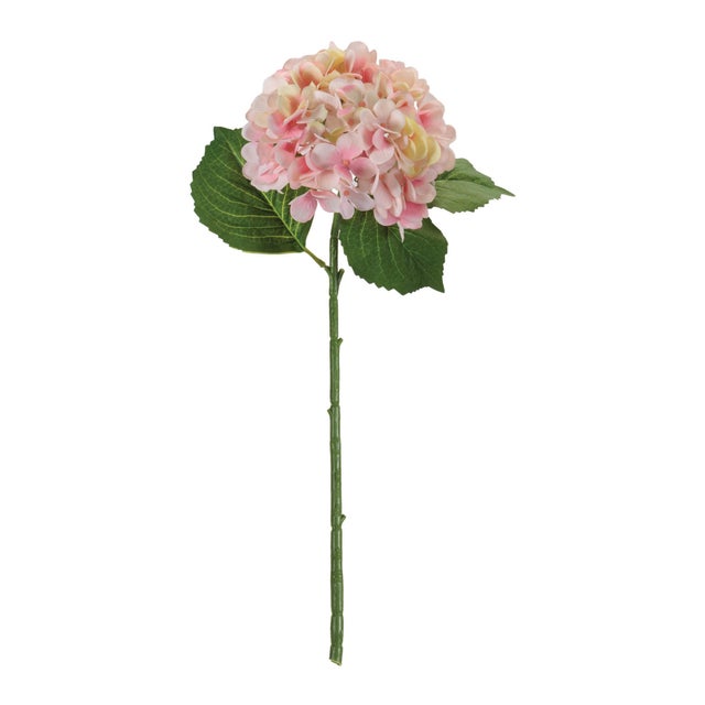 Add a soft pop of color and timeless floral charm to your decor with this Pink Hydrangea Stem Set. Featuring full, rounded...