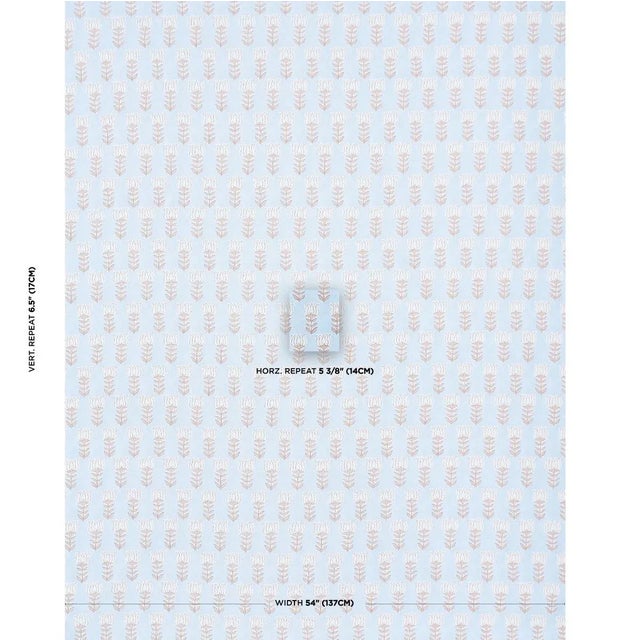 Based on hand-drawn artwork from our studio, Mia Tulip is a simple stylized floral printed slightly off-register on fine...