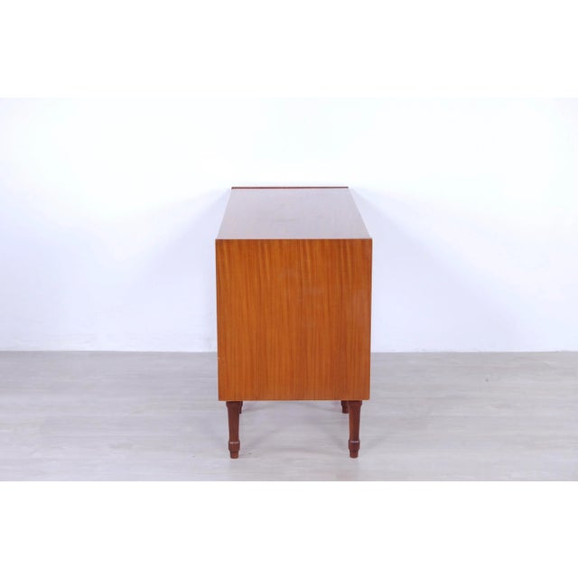 Brown Italian Writing Table, 1960s For Sale - Image 8 of 18