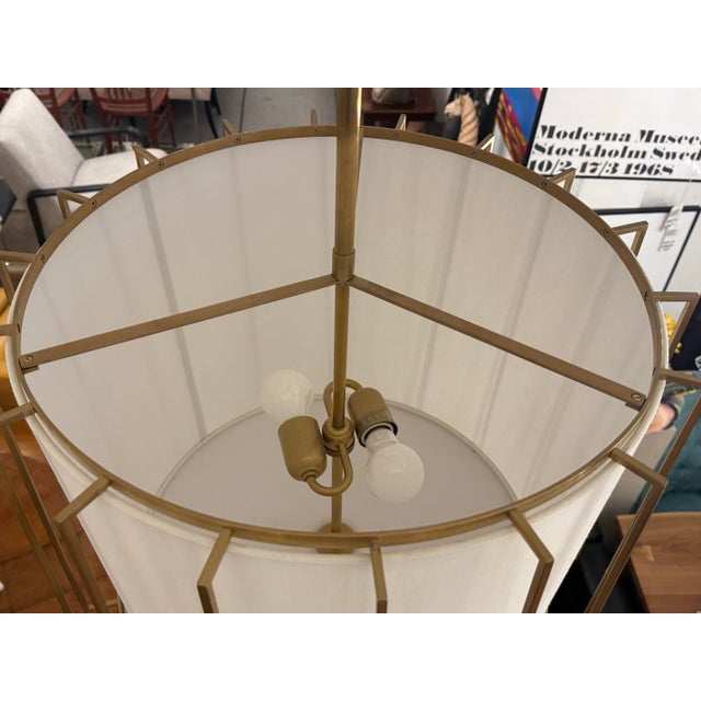 Cream Barbara Barry for Visual Comfort & Co. Carousel Drum Lantern Pendant For Sale - Image 8 of 15