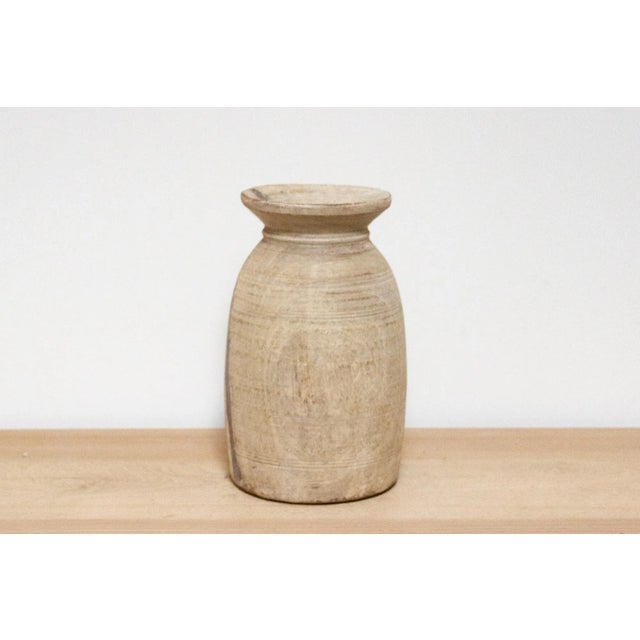 Tan Bleached Antique Water Pot-Mondru For Sale - Image 8 of 8
