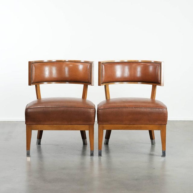 Vintage Cocktail Armchairs in Sheepskin, Set of 2 For Sale - Image 18 of 18