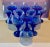 Set of 10 rare cobalt blue Libbey glasses. Discontinued, this set is beautiful and would look amazing whether on display...
