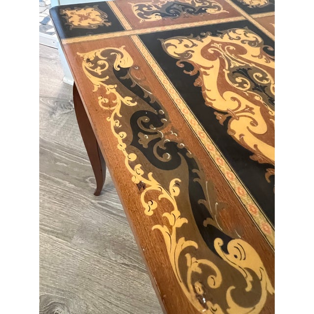 Vintage Italian Marquetry Music Box Table Chairish