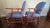 Ethan Allen 1980s Attributed to Ethan Allen Pair of Upholstered Armchairs Blue Diamonds For Sale - Image 4 of 13