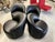 A beautiful set of 4 leather swivel chairs in Calfskin by J Robert Scott. Sally Sirkin Lewis used the softest and highest...