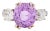 5 Carat Pink Ceylon Sapphire and Diamond Gold Trilogy Ring, Size 5.75 For Sale