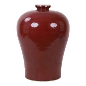 20th-Century Chinese Red-Glazed Vase